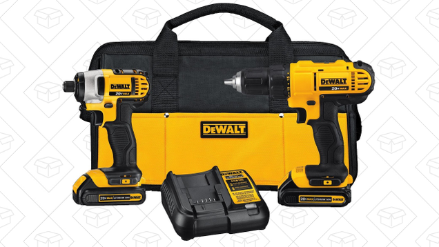 DEWALT DCK240C2 Drill Driver/Impact Driver Combo Kit | $149 | Amazon